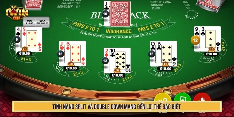 Thuật Toán Blackjack Khai Thác Dữ Liệu Phân Tích Chuẩn 4 Tính năng split và double down mang đến lợi thế đặc biệt